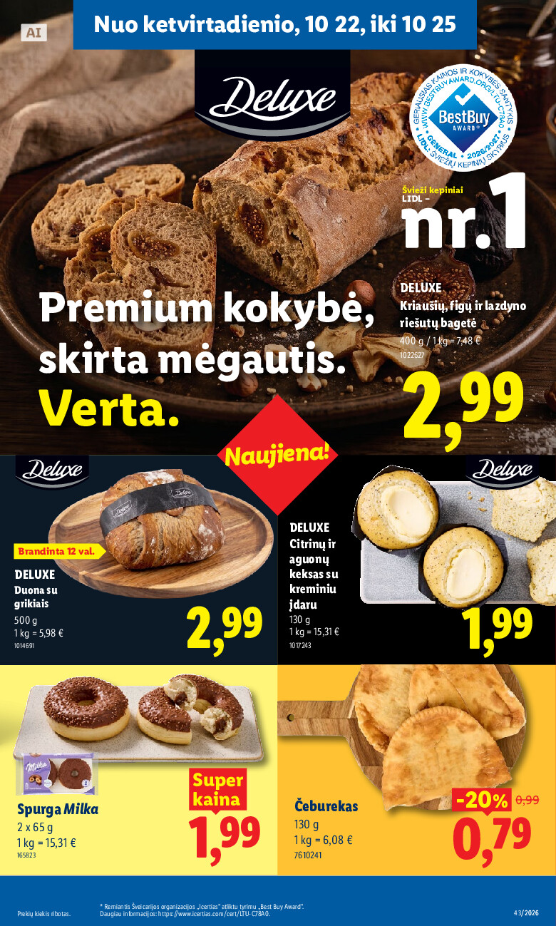 lidl - MAISTO PREKIŲ PASIŪLYMAI (2026-10-19 - 2026-10-25) - page: 31
