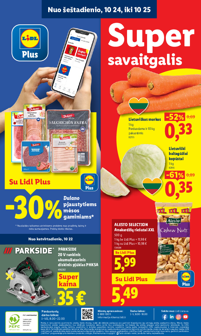 lidl - MAISTO PREKIŲ PASIŪLYMAI (2026-10-19 - 2026-10-25) - page: 36