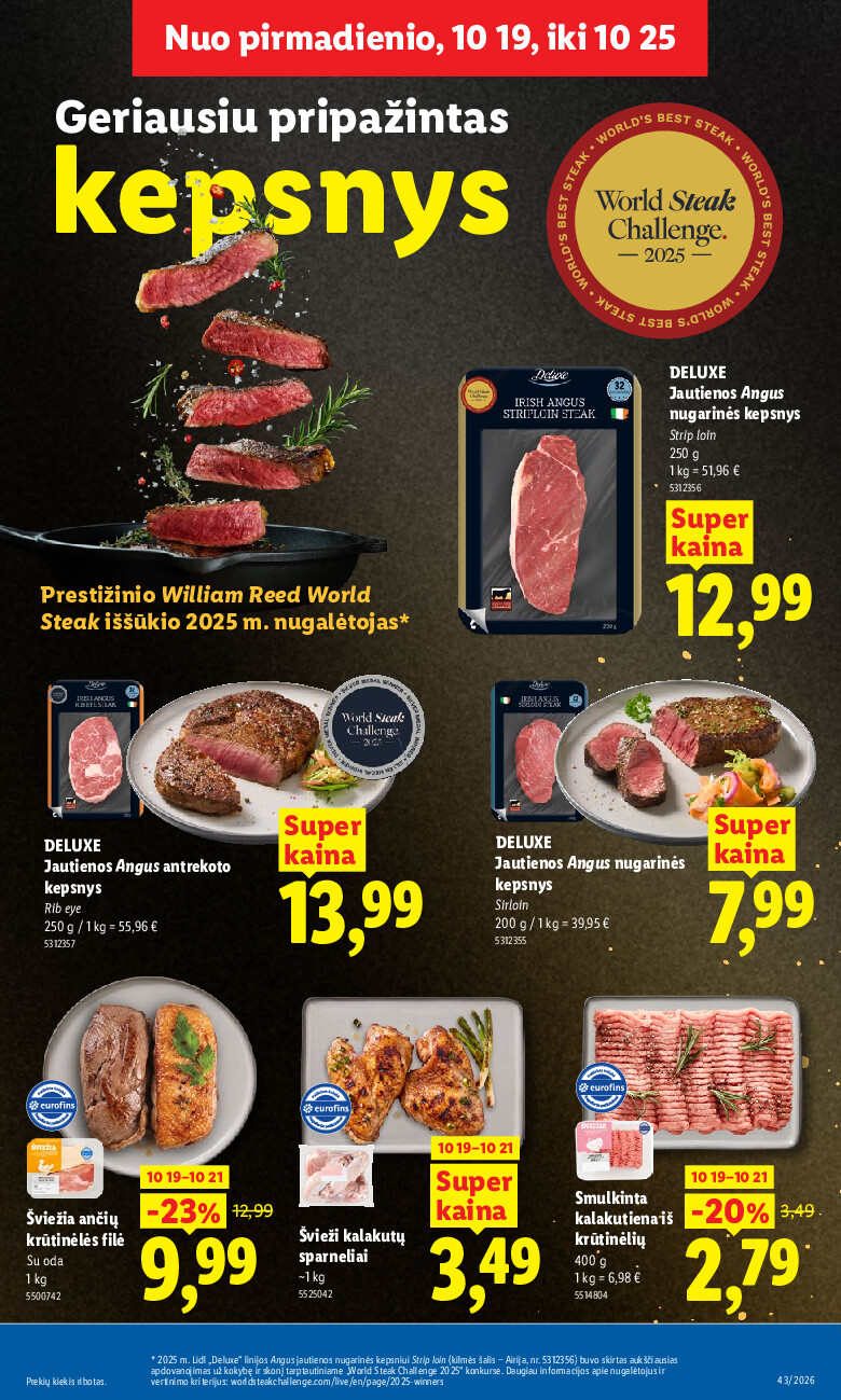 lidl - MAISTO PREKIŲ PASIŪLYMAI (2026-10-19 - 2026-10-25) - page: 9