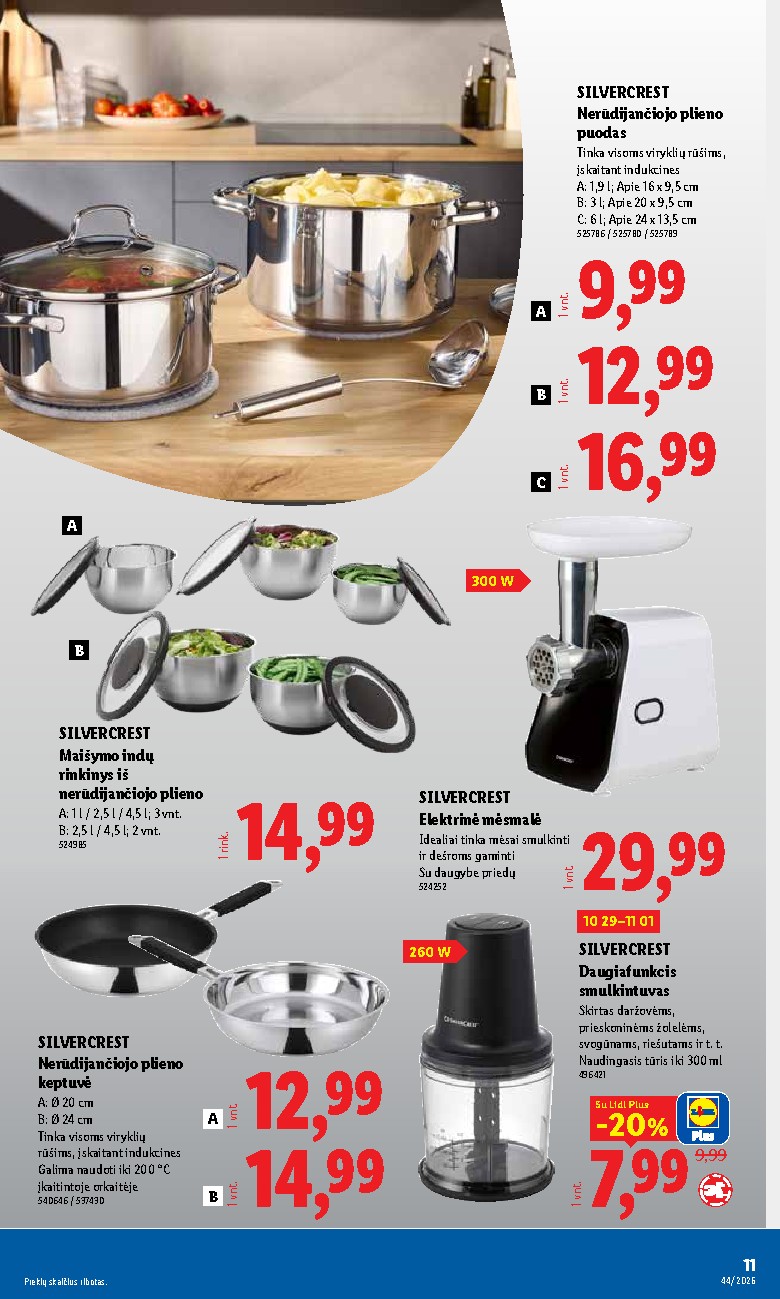 lidl - NE MAISTO PREKIŲ PASIŪLYMAI (2026-10-26 - 2026-11-01) - page: 11