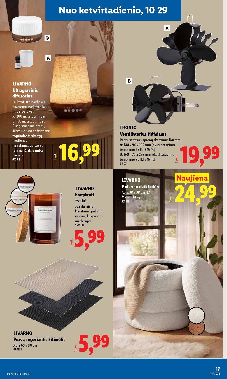 lidl - NE MAISTO PREKIŲ PASIŪLYMAI (2026-10-26 - 2026-11-01) - page: 17