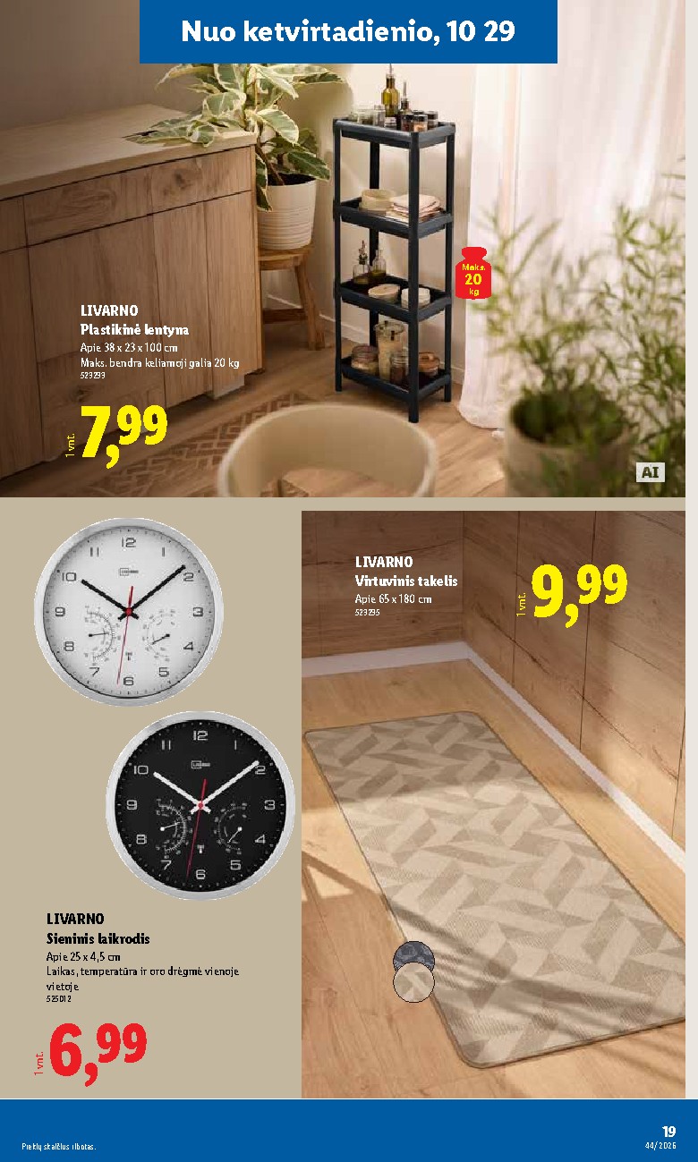 lidl - NE MAISTO PREKIŲ PASIŪLYMAI (2026-10-26 - 2026-11-01) - page: 19