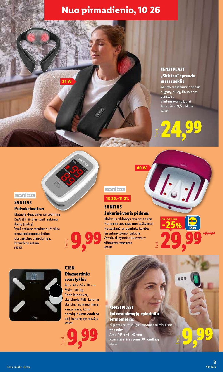 lidl - NE MAISTO PREKIŲ PASIŪLYMAI (2026-10-26 - 2026-11-01) - page: 3