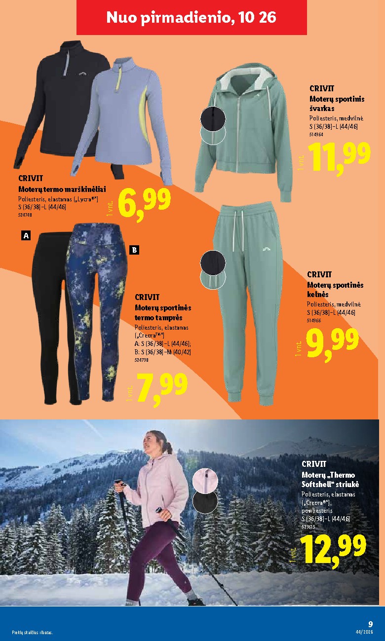 lidl - NE MAISTO PREKIŲ PASIŪLYMAI (2026-10-26 - 2026-11-01) - page: 9
