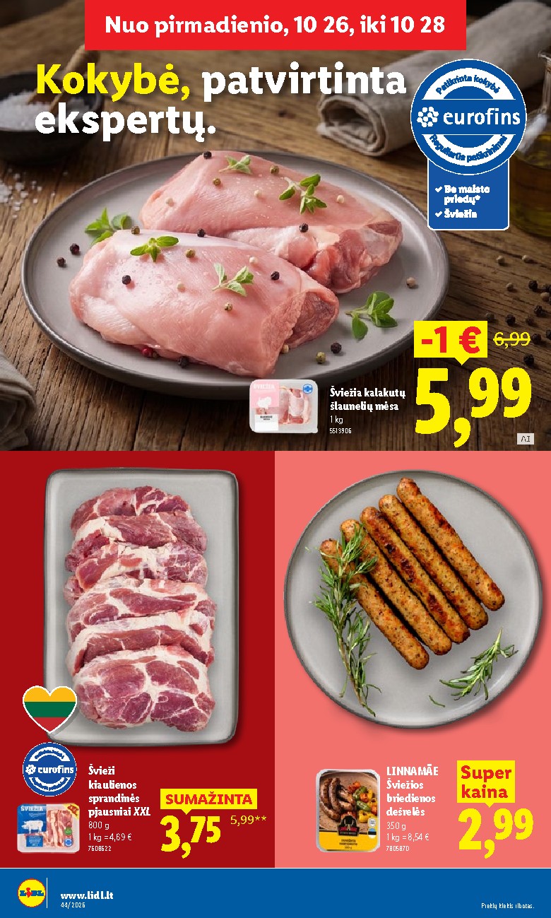 lidl - MAISTO PREKIŲ PASIŪLYMAI (2026-10-26 - 2026-11-01) - page: 11