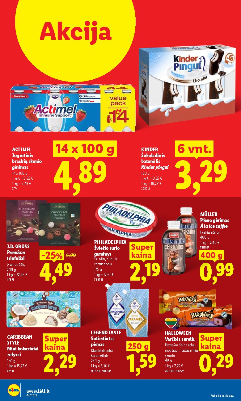 lidl - MAISTO PREKIŲ PASIŪLYMAI (2026-10-26 - 2026-11-01) - page: 12