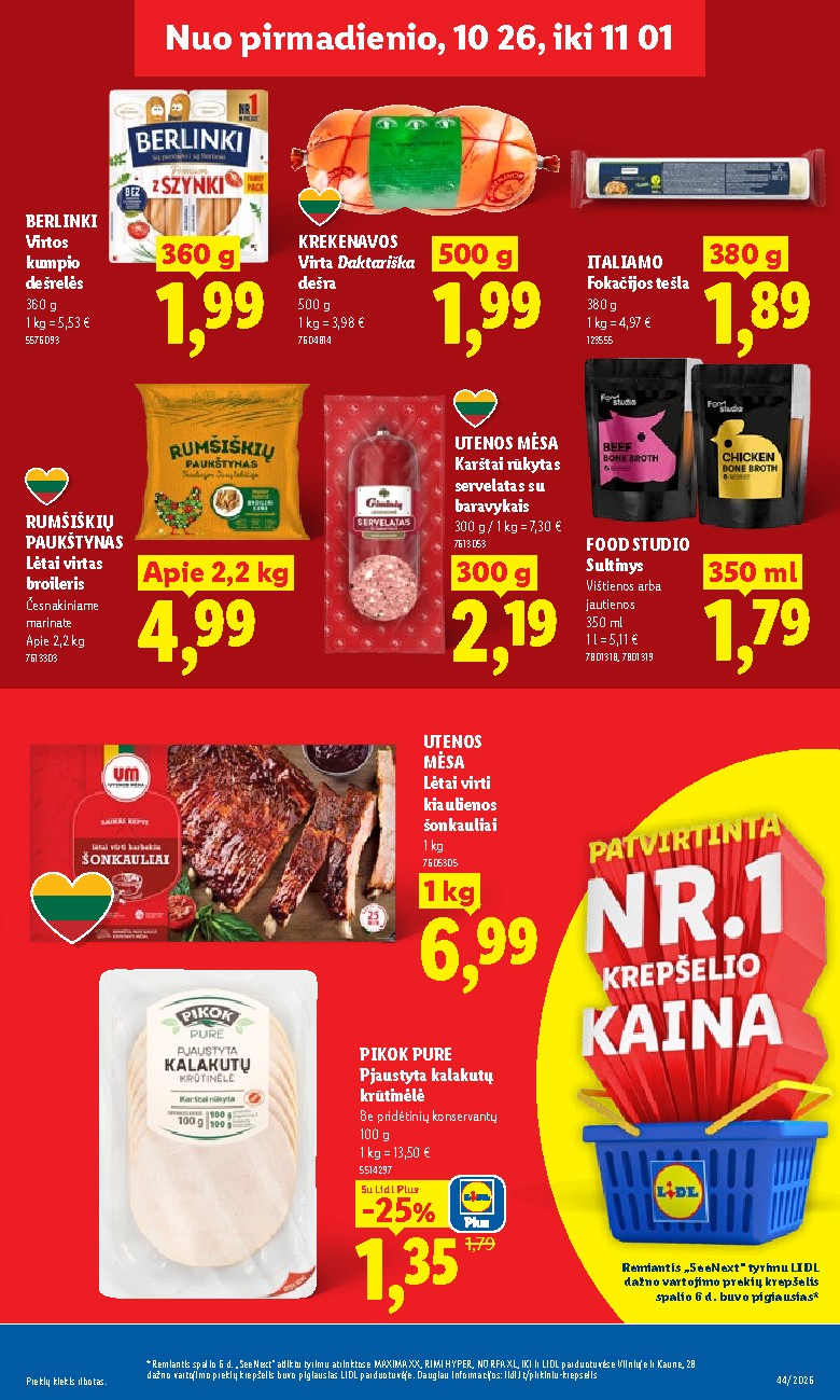 lidl - MAISTO PREKIŲ PASIŪLYMAI (2026-10-26 - 2026-11-01) - page: 13