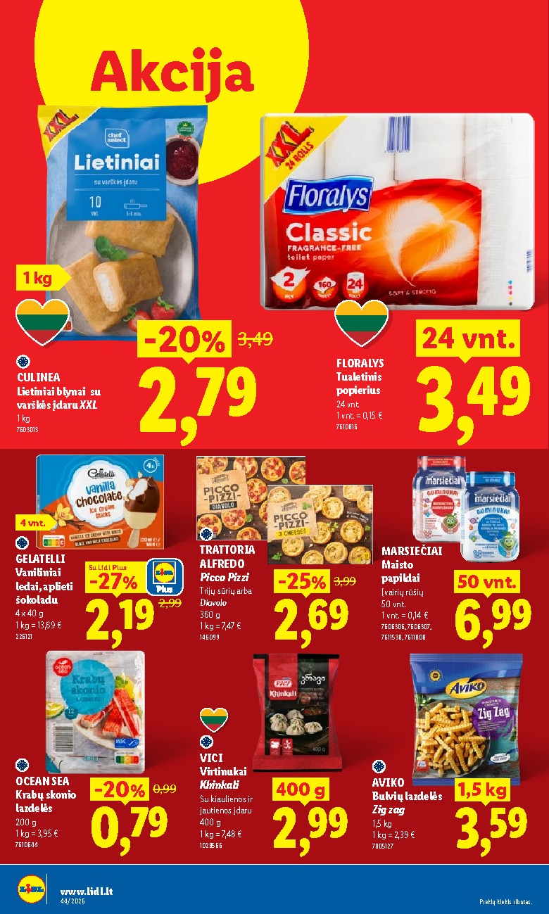 lidl - MAISTO PREKIŲ PASIŪLYMAI (2026-10-26 - 2026-11-01) - page: 14