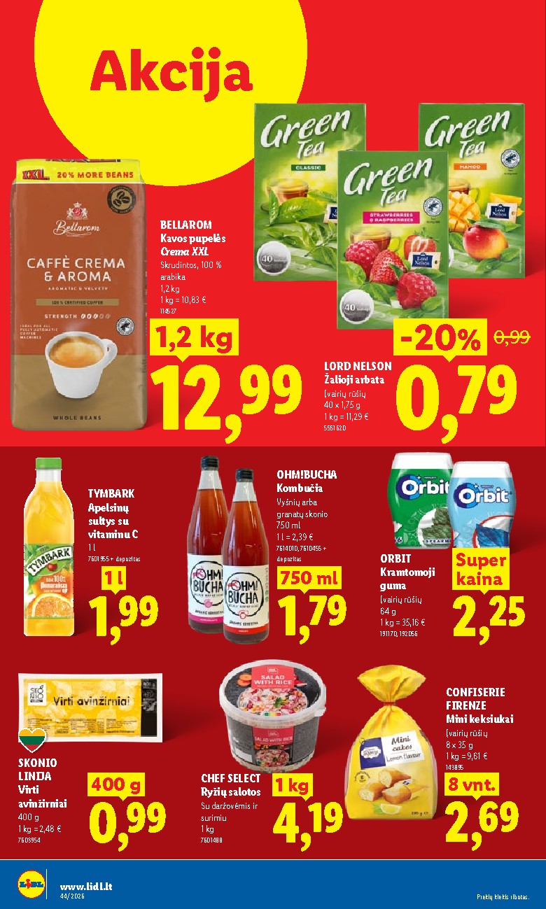 lidl - MAISTO PREKIŲ PASIŪLYMAI (2026-10-26 - 2026-11-01) - page: 16