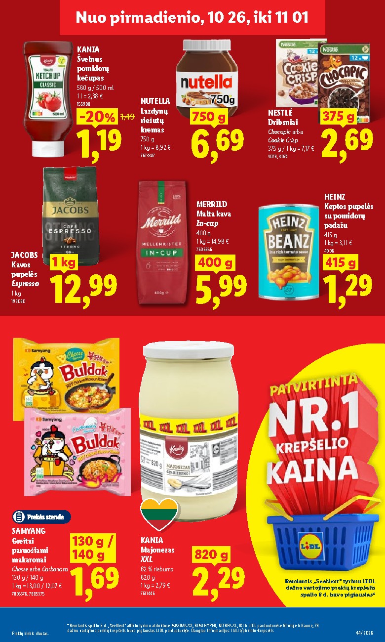 lidl - MAISTO PREKIŲ PASIŪLYMAI (2026-10-26 - 2026-11-01) - page: 17