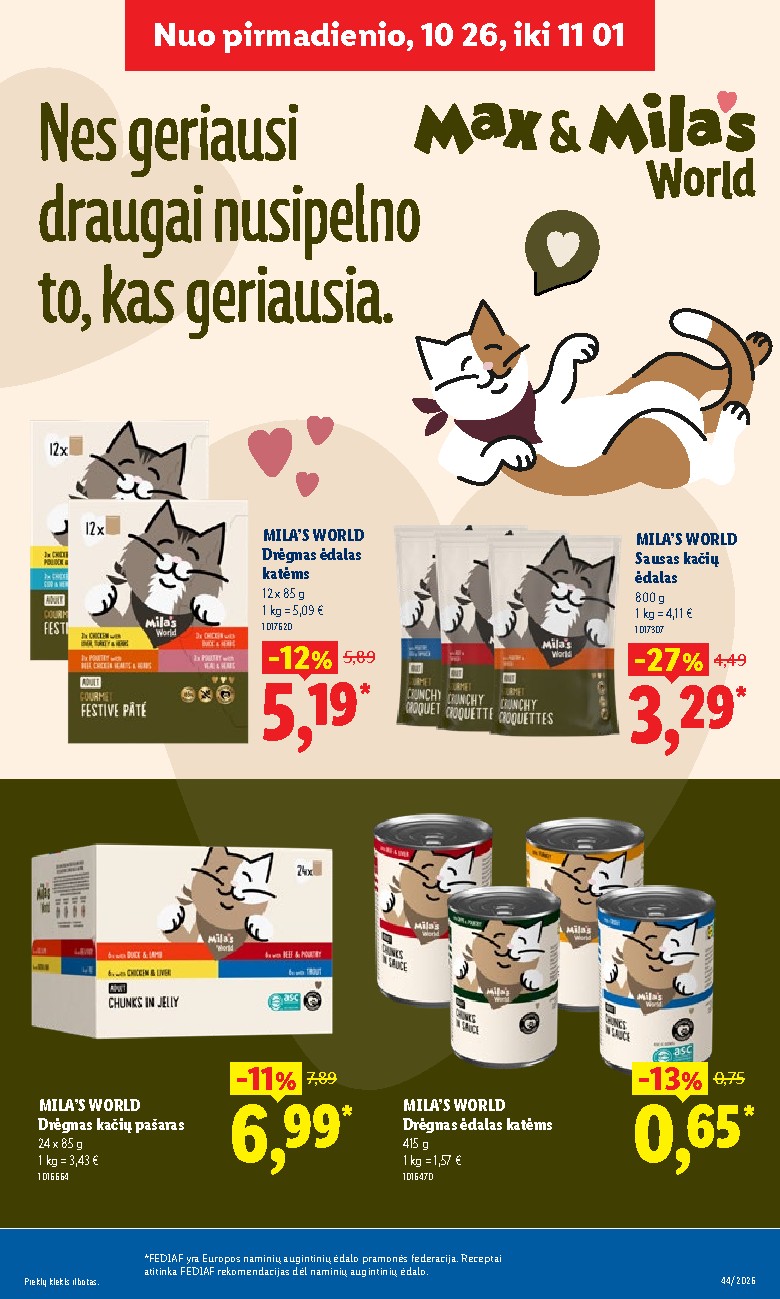 lidl - MAISTO PREKIŲ PASIŪLYMAI (2026-10-26 - 2026-11-01) - page: 20