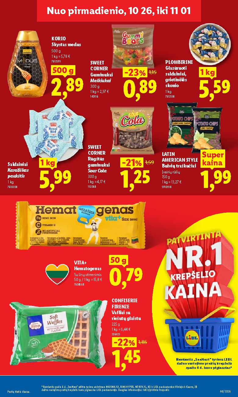 lidl - MAISTO PREKIŲ PASIŪLYMAI (2026-10-26 - 2026-11-01) - page: 21