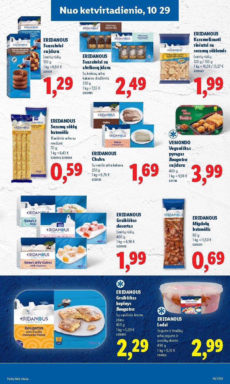 lidl - MAISTO PREKIŲ PASIŪLYMAI (2026-10-26 - 2026-11-01) - page: 33