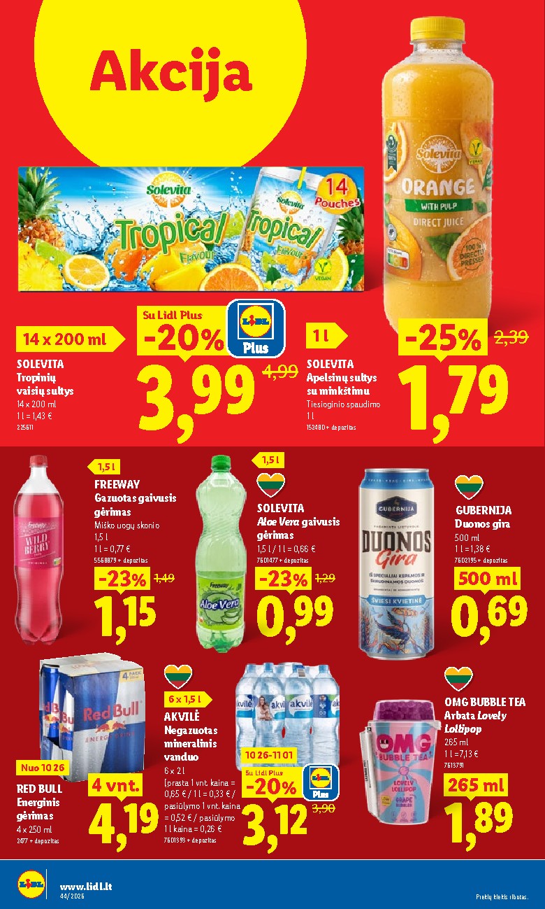 lidl - MAISTO PREKIŲ PASIŪLYMAI (2026-10-26 - 2026-11-01) - page: 34