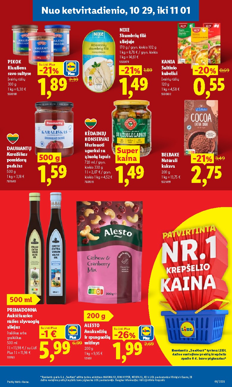 lidl - MAISTO PREKIŲ PASIŪLYMAI (2026-10-26 - 2026-11-01) - page: 35