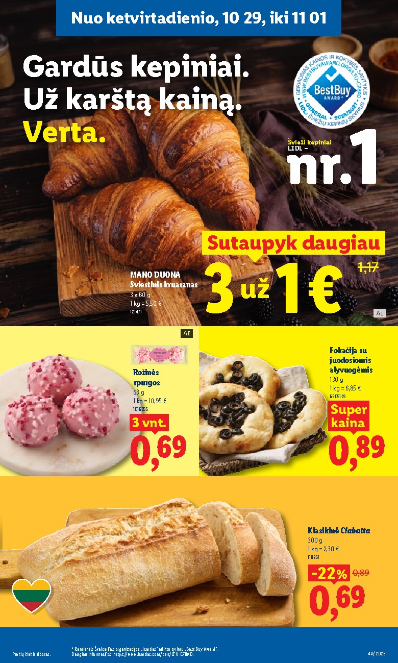 lidl - MAISTO PREKIŲ PASIŪLYMAI (2026-10-26 - 2026-11-01) - page: 41