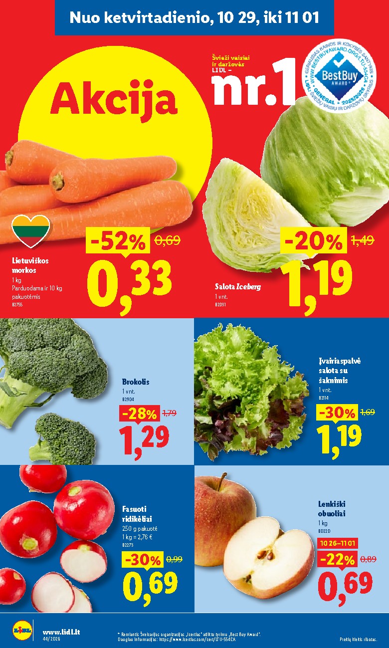 lidl - MAISTO PREKIŲ PASIŪLYMAI (2026-10-26 - 2026-11-01) - page: 42