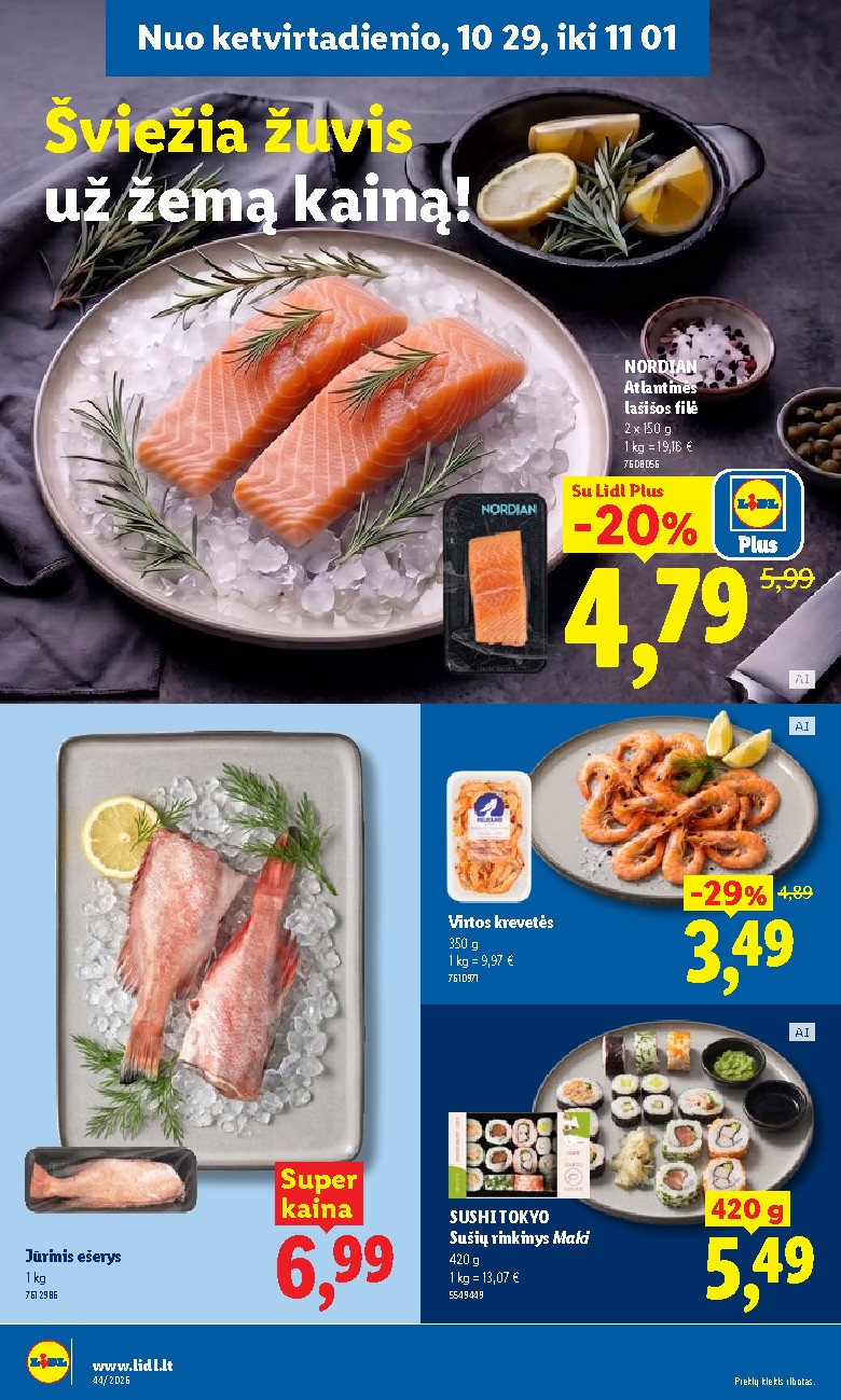 lidl - MAISTO PREKIŲ PASIŪLYMAI (2026-10-26 - 2026-11-01) - page: 44