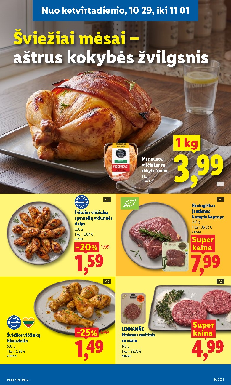 lidl - MAISTO PREKIŲ PASIŪLYMAI (2026-10-26 - 2026-11-01) - page: 45
