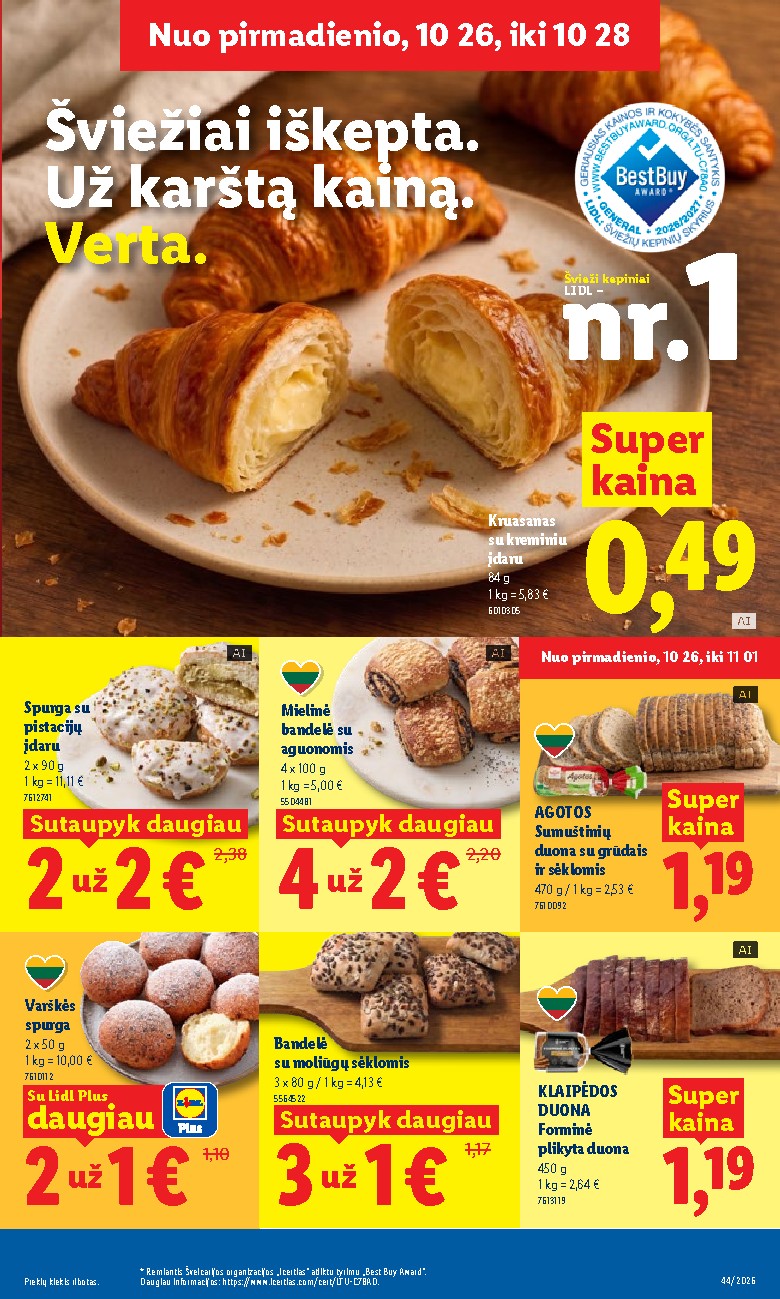 lidl - MAISTO PREKIŲ PASIŪLYMAI (2026-10-26 - 2026-11-01) - page: 10