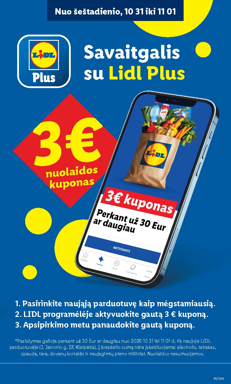 lidl - Nauja parduotuvė! (2026-10-26 - 2026-11-01) - page: 3