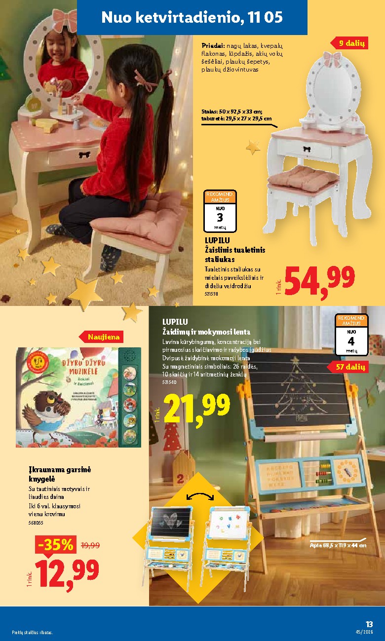lidl - NE MAISTO PREKIŲ PASIŪLYMAI (2026-11-02 - 2026-11-08) - page: 13