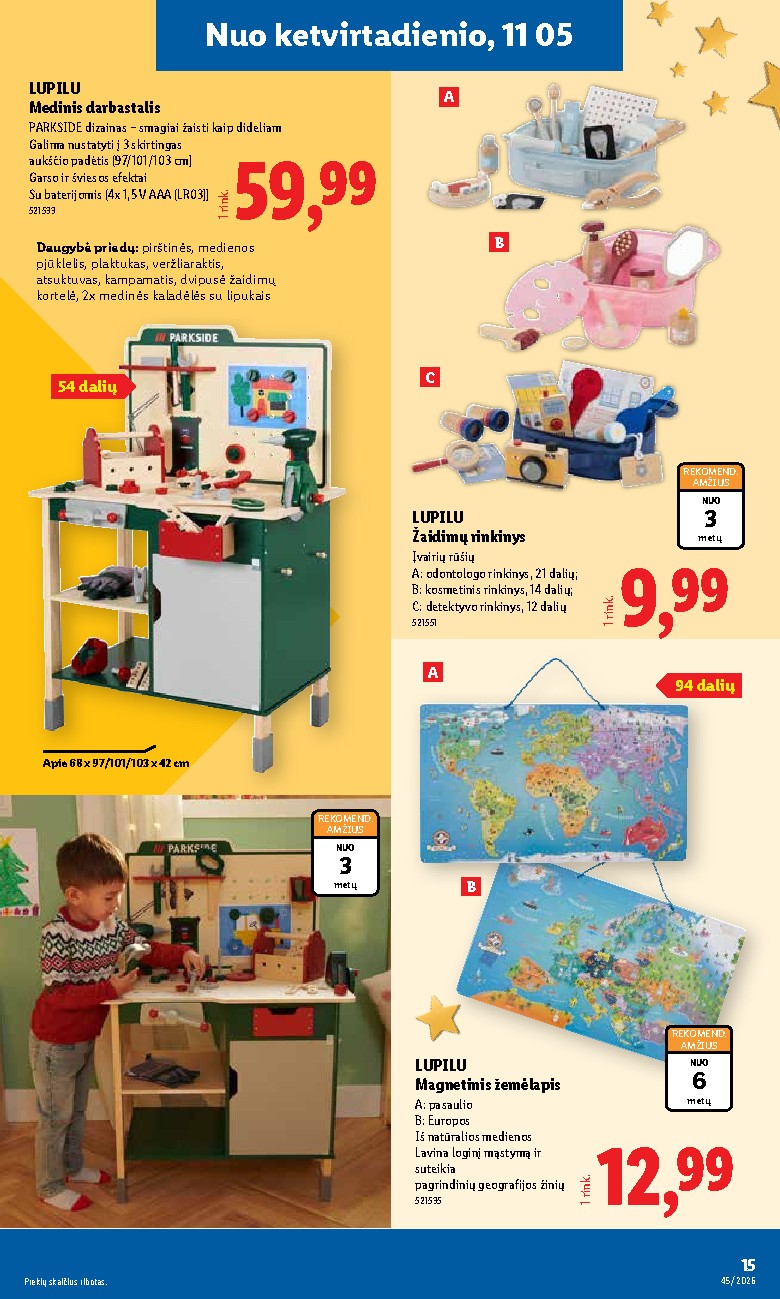 lidl - NE MAISTO PREKIŲ PASIŪLYMAI (2026-11-02 - 2026-11-08) - page: 15