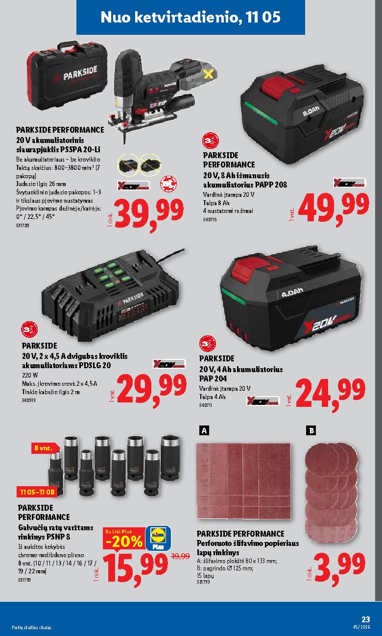 lidl - NE MAISTO PREKIŲ PASIŪLYMAI (2026-11-02 - 2026-11-08) - page: 23