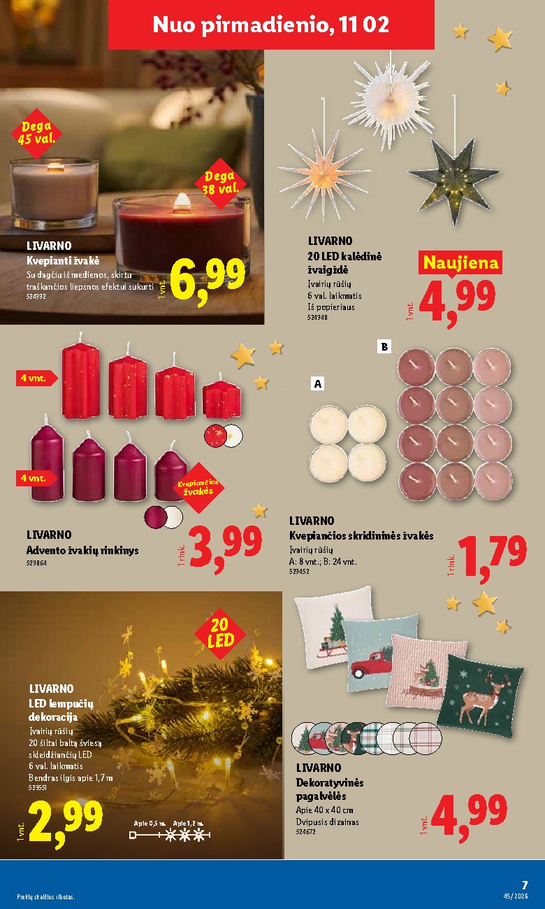 lidl - NE MAISTO PREKIŲ PASIŪLYMAI (2026-11-02 - 2026-11-08) - page: 7
