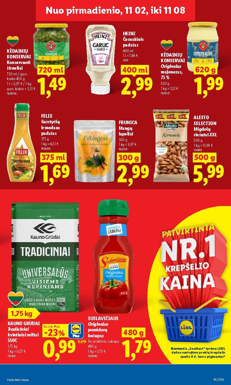 lidl - MAISTO PREKIŲ PASIŪLYMAI (2026-11-02 - 2026-11-08) - page: 13