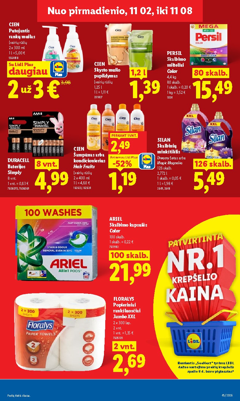 lidl - MAISTO PREKIŲ PASIŪLYMAI (2026-11-02 - 2026-11-08) - page: 15