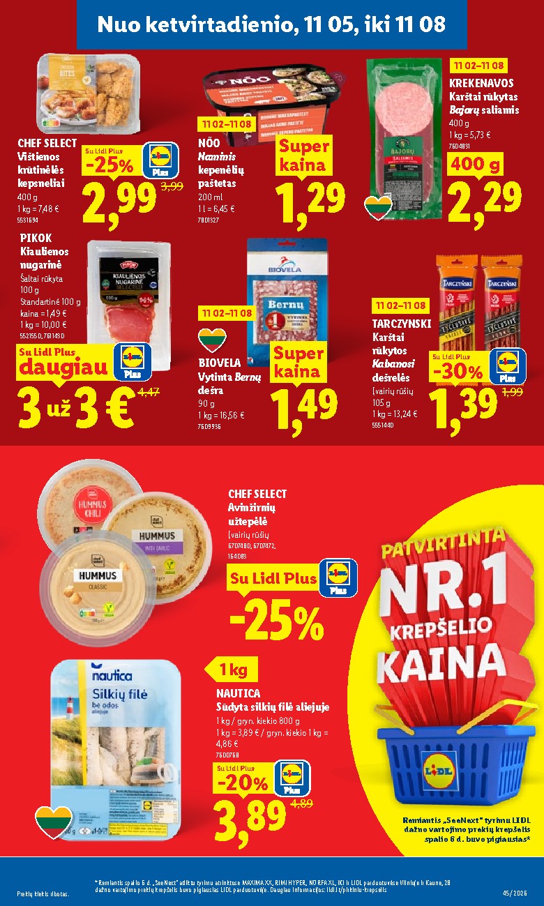 lidl - MAISTO PREKIŲ PASIŪLYMAI (2026-11-02 - 2026-11-08) - page: 29