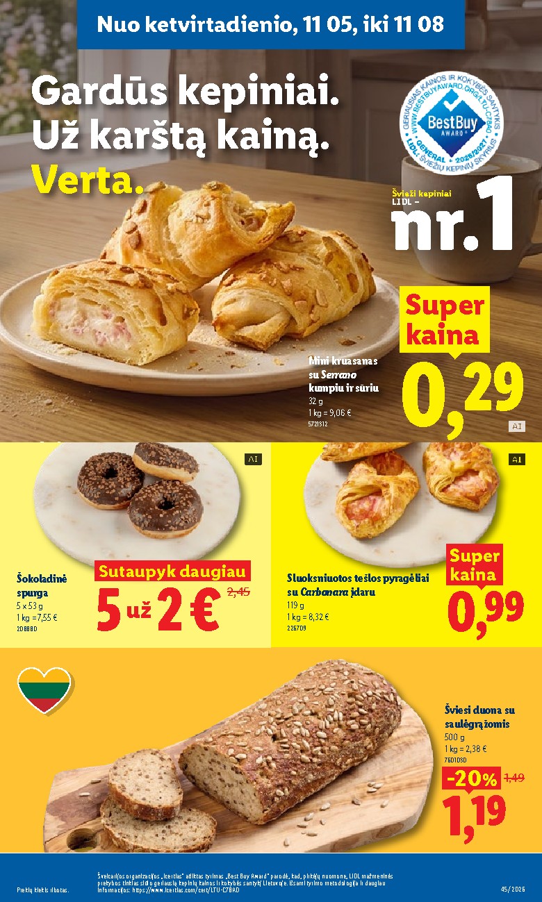 lidl - MAISTO PREKIŲ PASIŪLYMAI (2026-11-02 - 2026-11-08) - page: 31