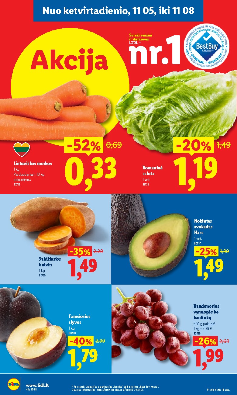 lidl - MAISTO PREKIŲ PASIŪLYMAI (2026-11-02 - 2026-11-08) - page: 32