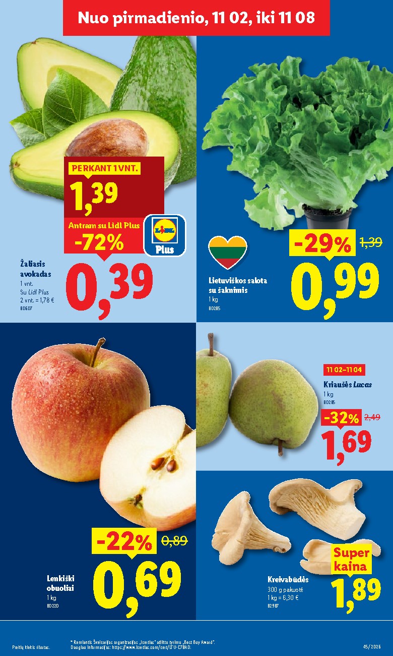 lidl - MAISTO PREKIŲ PASIŪLYMAI (2026-11-02 - 2026-11-08) - page: 5