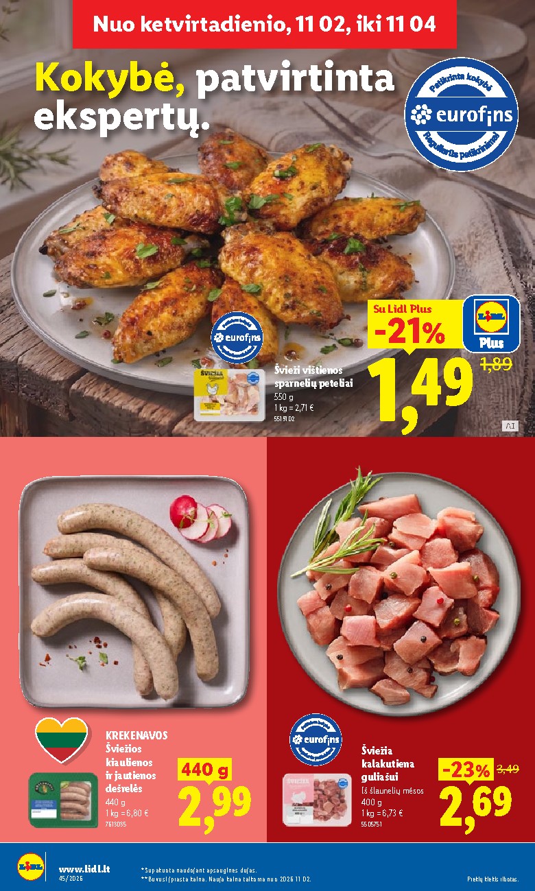 lidl - MAISTO PREKIŲ PASIŪLYMAI (2026-11-02 - 2026-11-08) - page: 8