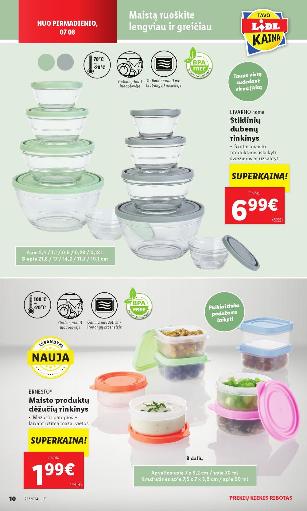 lidl - LIDL - Ne maisto prekių pasiūlymai (2024 07 08 - 2024 07 14) - page: 10