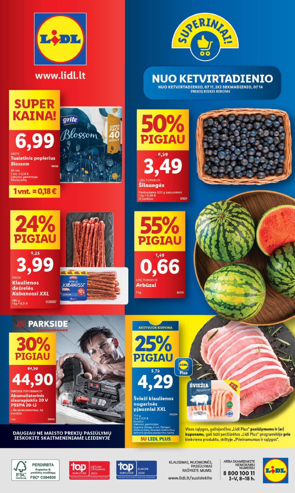 lidl - LIDL - Maisto prekių pasiūlymai (2024 07 11 - 2024 07 14)