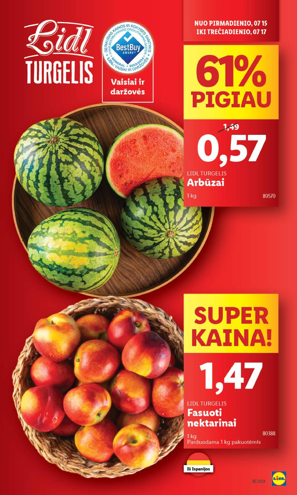 lidl - LIDL - Maisto prekių pasiūlymai (2024 07 15 - 2024 07 21) - page: 3