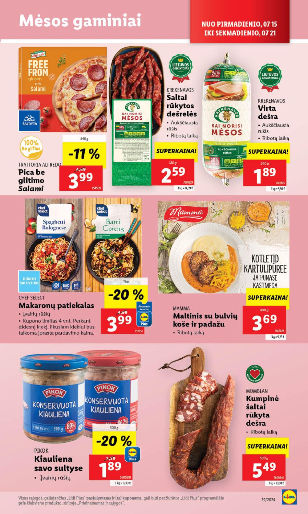 lidl - LIDL - Maisto prekių pasiūlymai (2024 07 15 - 2024 07 21) - page: 24