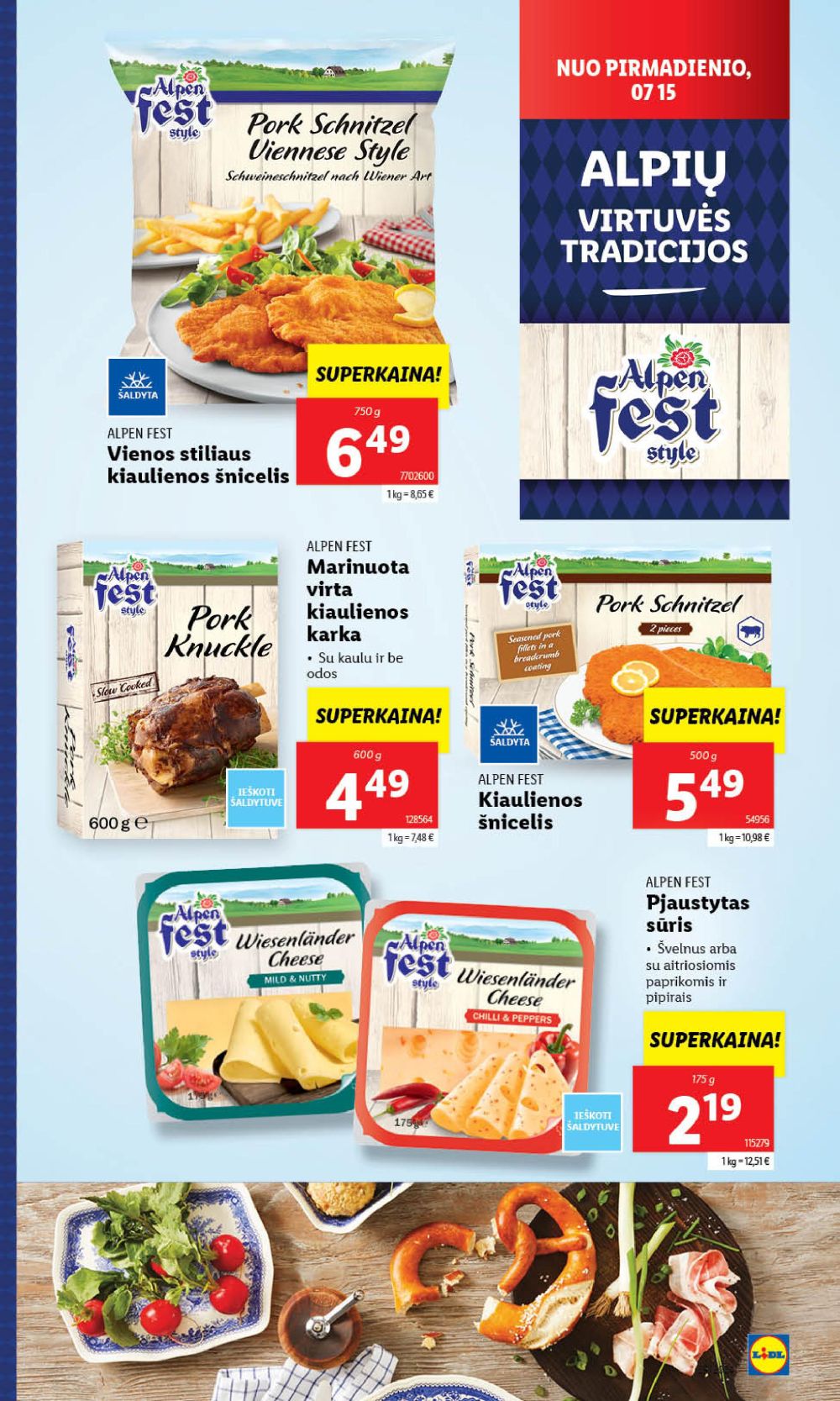 lidl - LIDL - Alpių virtuvės tradicijos (2024 07 15 - 2024 07 21) - page: 1