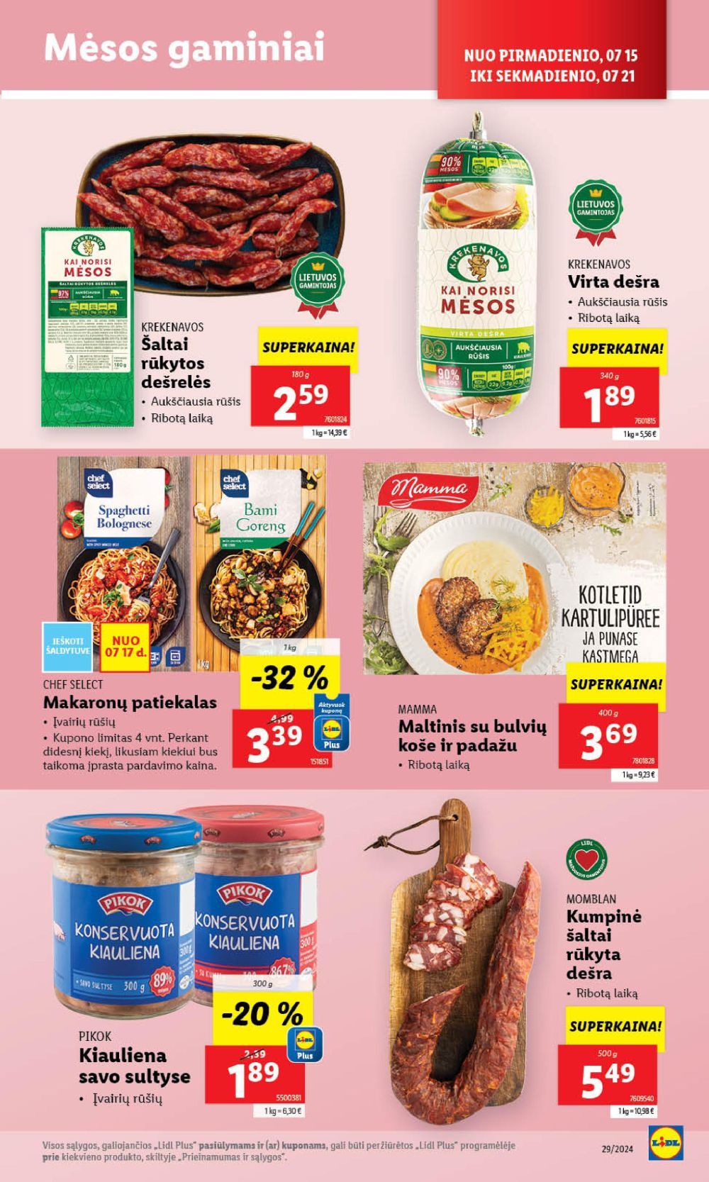 lidl - LIDL - Maisto prekių pasiūlymai (2024 07 18 - 2024 07 21) - page: 33