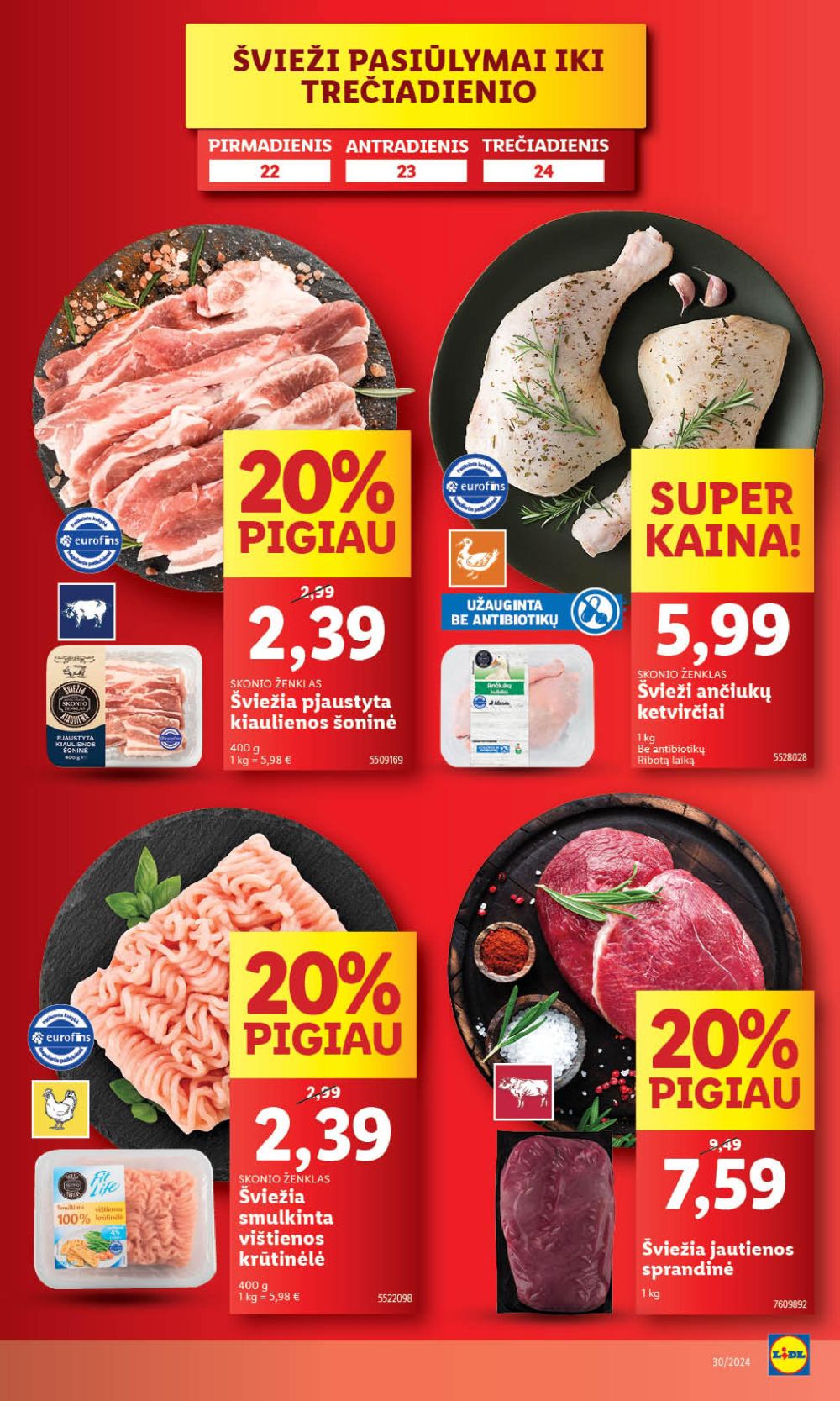 lidl - LIDL - Maisto prekių pasiūlymai (2024 07 22 - 2024 07 28) - page: 3