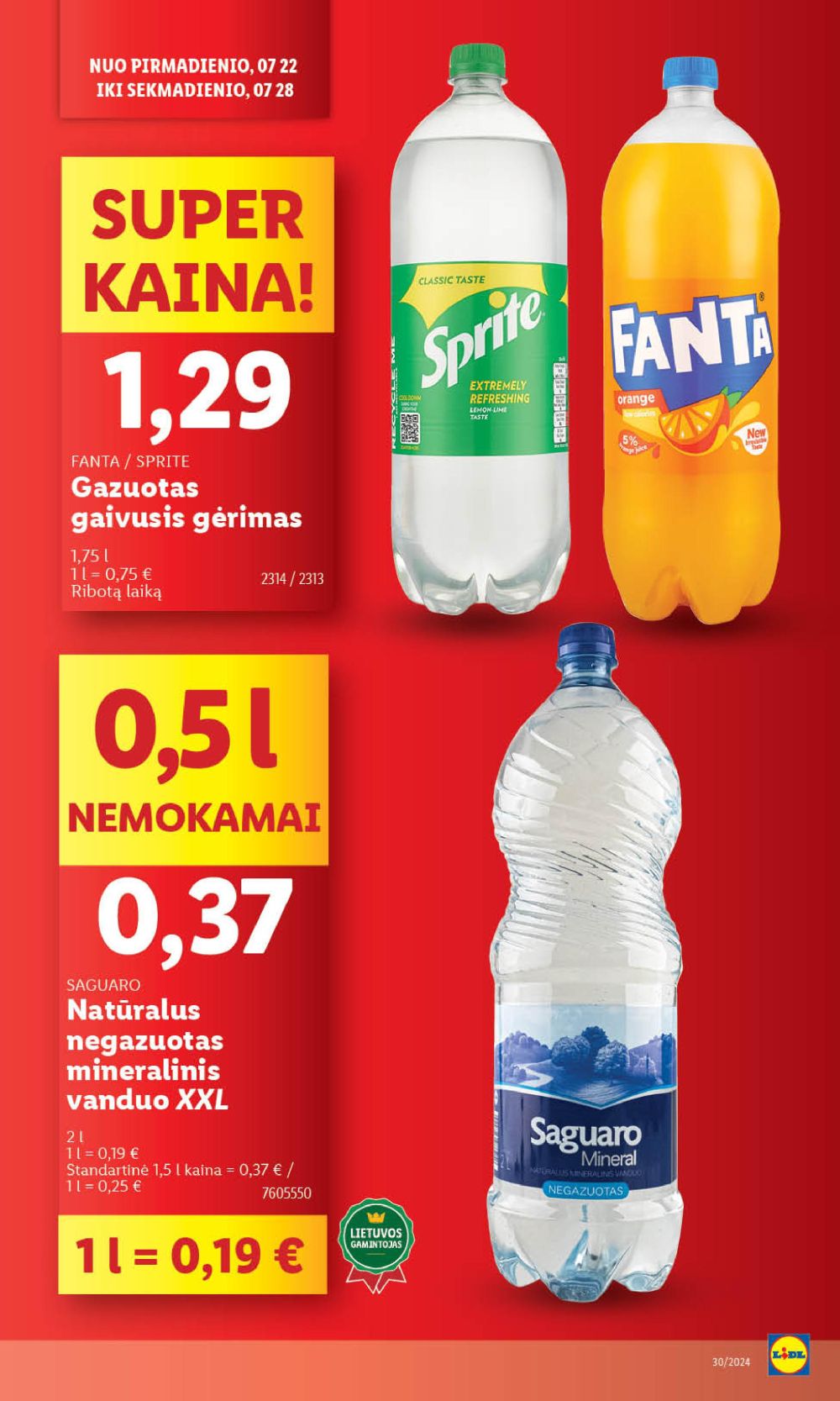 lidl - LIDL - Maisto prekių pasiūlymai (2024 07 22 - 2024 07 28) - page: 14