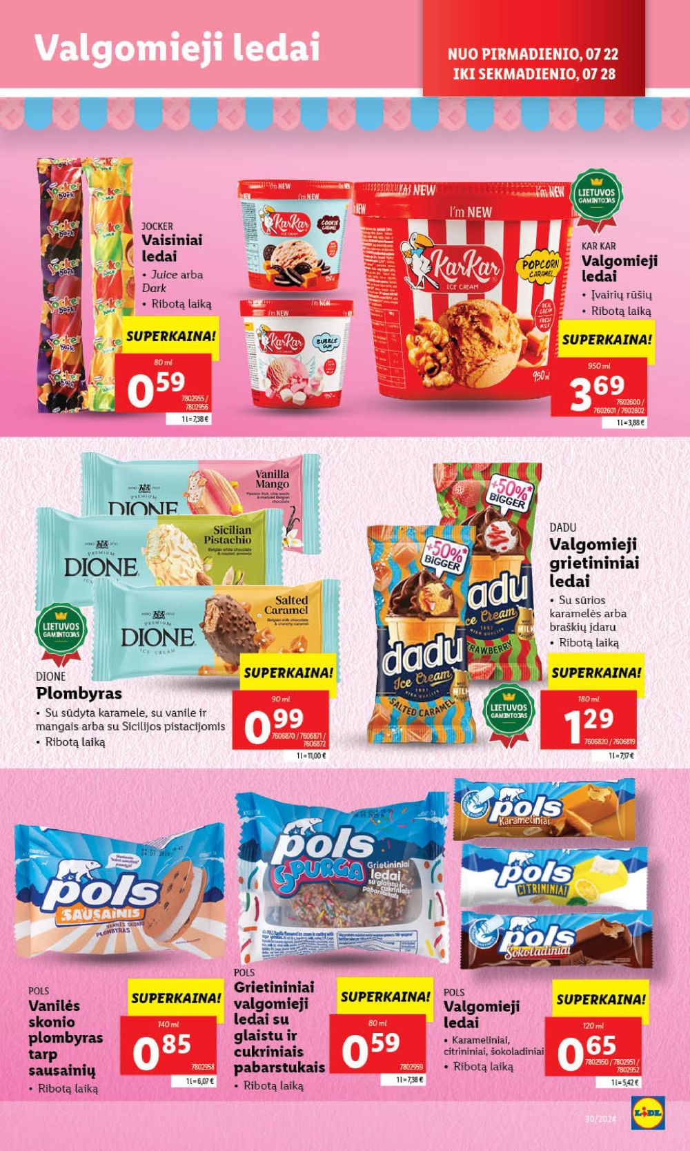 lidl - LIDL - Maisto prekių pasiūlymai (2024 07 22 - 2024 07 28) - page: 23