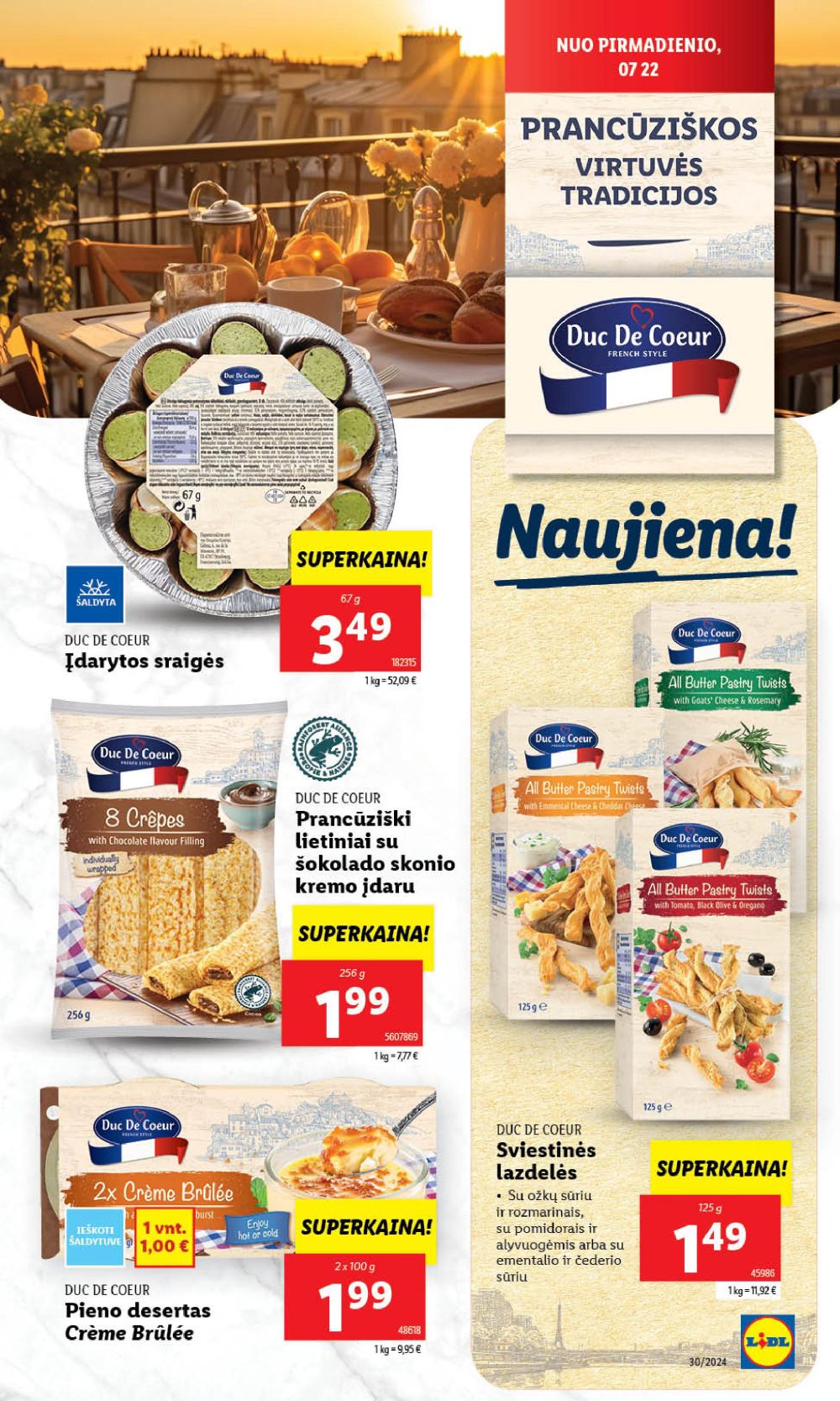 lidl - LIDL - Prancūzų virtuvės tradicijos (2024 07 22 - 2024 07 28) - page: 1