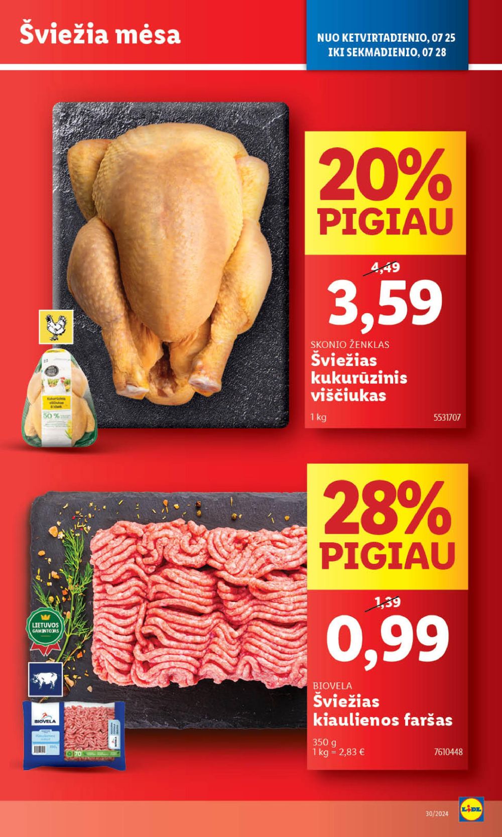 lidl - LIDL - Maisto prekių pasiūlymai (2024 07 25 - 2024 07 28) - page: 3