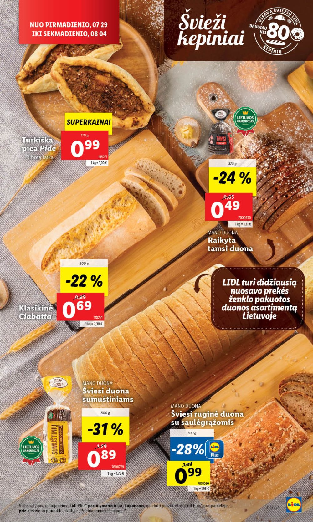 lidl - LIDL - Maisto prekių pasiūlymai (2024 07 29 - 2024 08 04) - page: 16