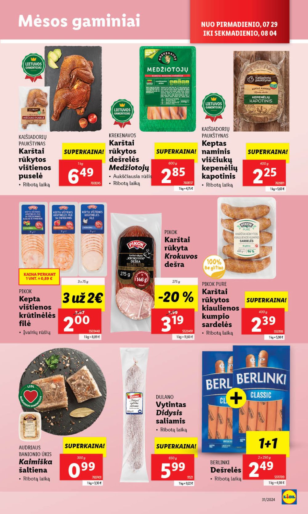 lidl - LIDL - Maisto prekių pasiūlymai (2024 07 29 - 2024 08 04) - page: 24