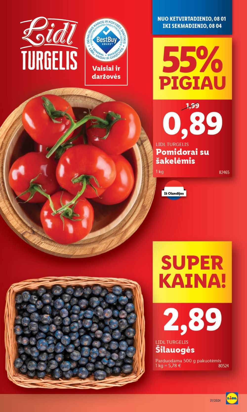 lidl - LIDL - Maisto prekių pasiūlymai (2024 07 29 - 2024 08 04) - page: 43